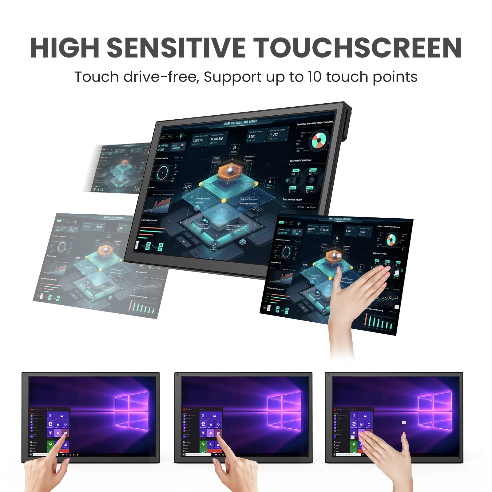 HDR 1280x800 IPS Capacitive To - Raspberry Pi 10.1 Inch Capacitive Touch Screen Ips ulasan dan harga